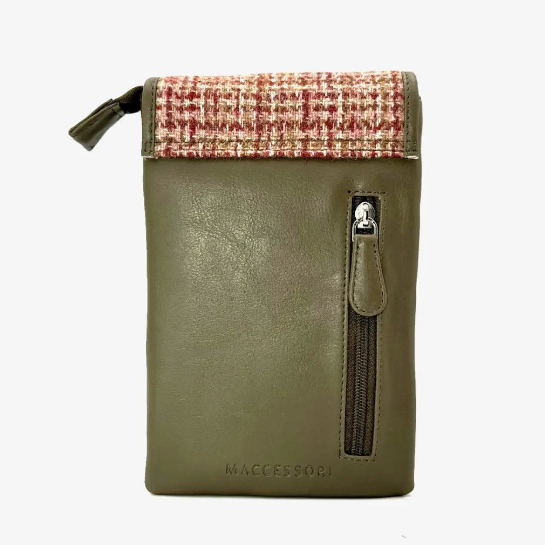 Harris Tweed | Mini Crossbody Bag - Maple
