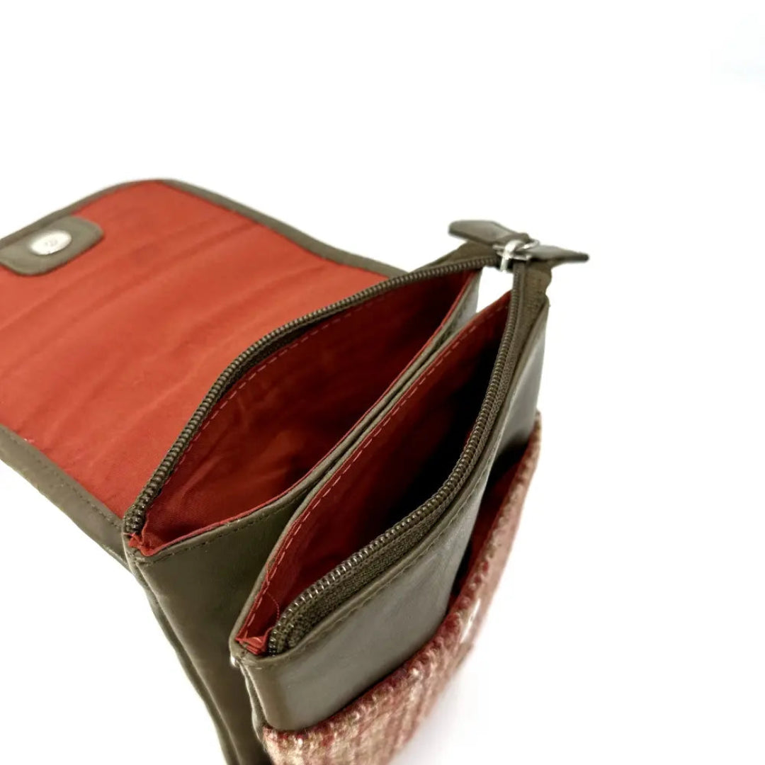 Harris Tweed | Mini Crossbody Bag - Maple