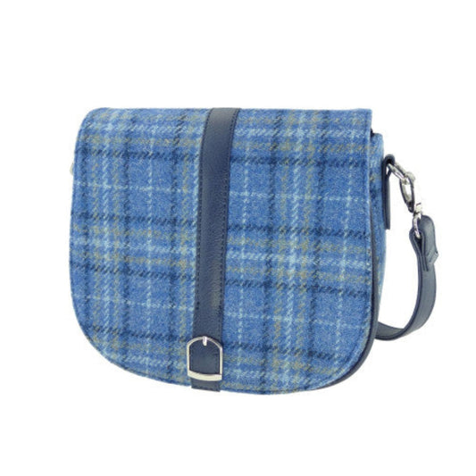 Harris Tweed - Beauly Shoulder Bag - Light Blue Check
