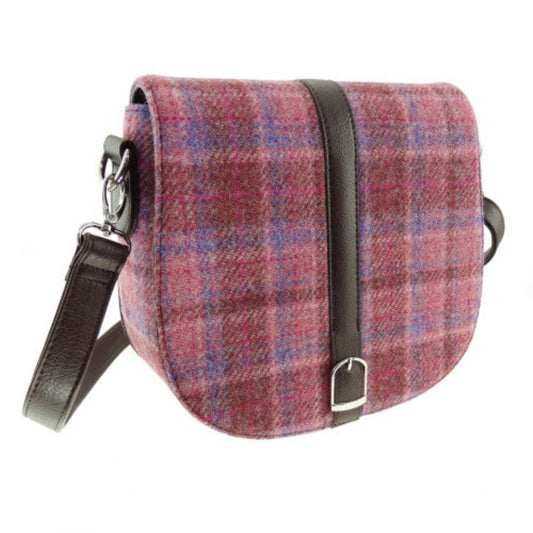 Harris Tweed - Beauly Shoulder Bag - Pink Check
