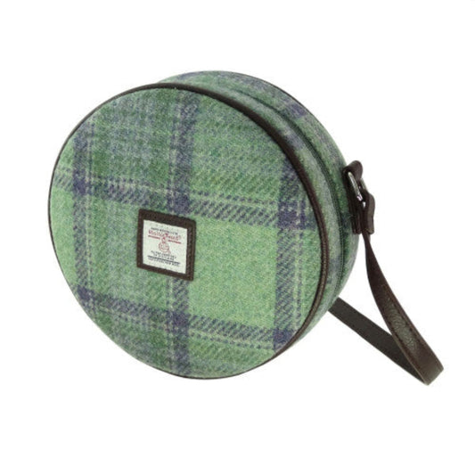 Harris Tweed | Bannock Round Bag - Faded Green Stewart