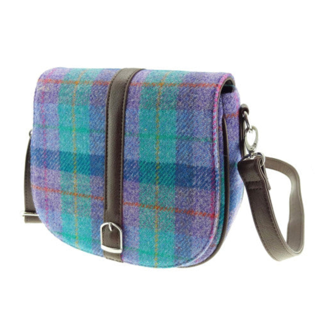 Harris Tweed | Beauly Shoulder Bag - Green & Purple