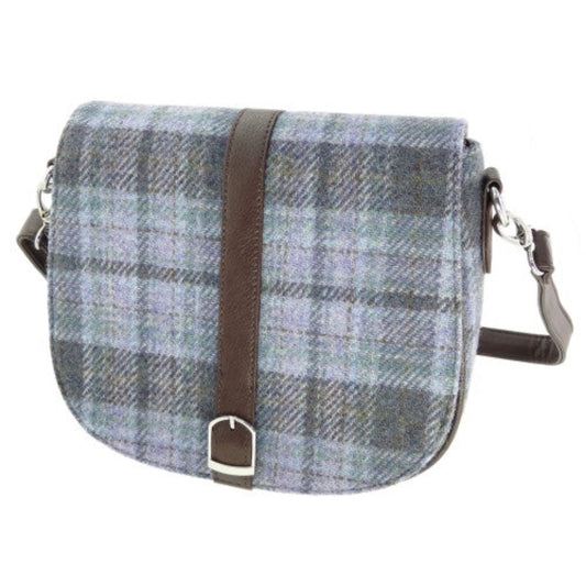 Harris Tweed | Beauly Shoulder Bag - Soft Purple Tartan