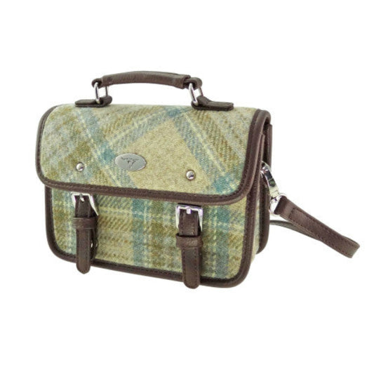 Harris Tweed | Bervie Mini Satchel - Beige Stewart