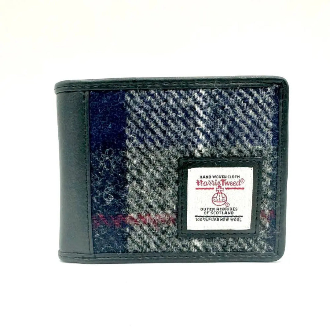 Harris Tweed | Bifold Wallet - Blue Check