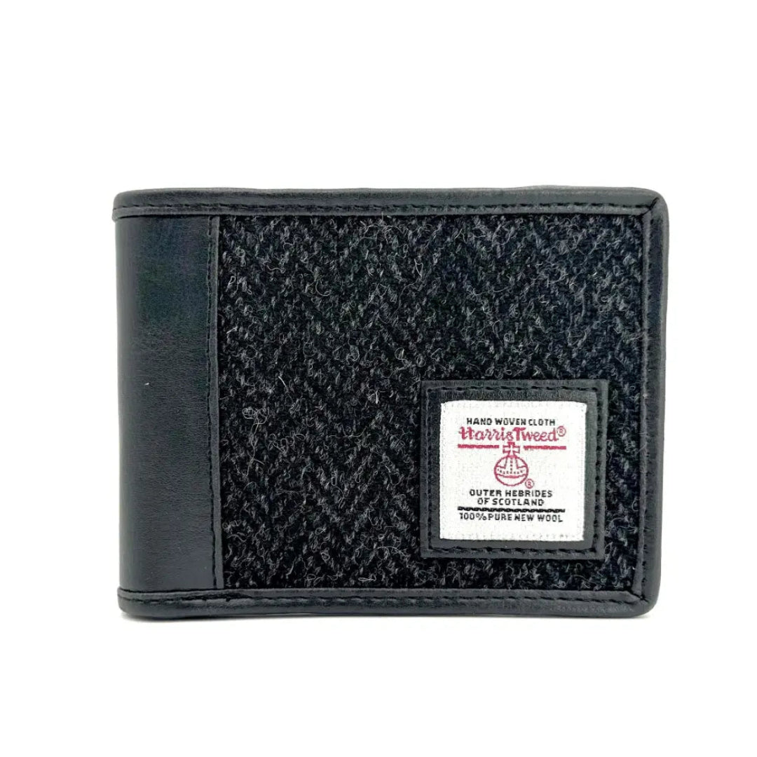 Harris Tweed | Bifold Wallet - Charcoal