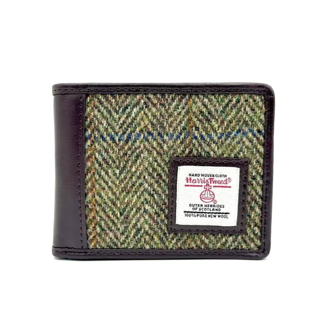 Harris Tweed | Bifold Wallet - Country Green