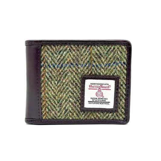 Harris Tweed | Bifold Wallet - Country Green