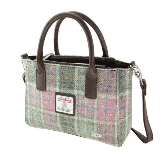 Harris Tweed | Brora Small Tote - Soft Pink Buchanan