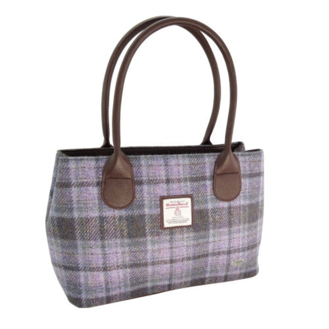 Harris Tweed | Cassley Handbag - Soft Purple Tartan