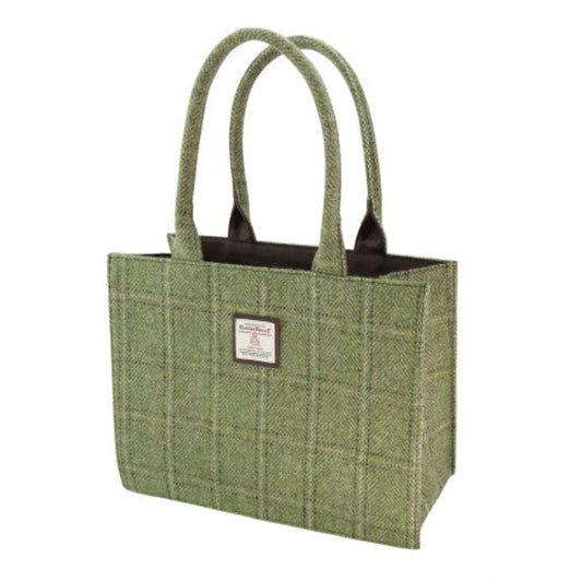 Harris Tweed | Glencoe Tote - Green Herringbone