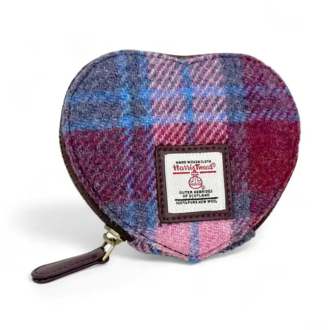 Harris Tweed | Heart Purse | Pastle Pink