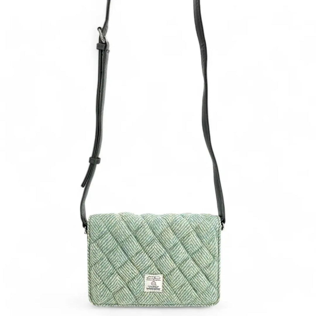 Harris Tweed | Quilt Shoulder Bag | Turquoise