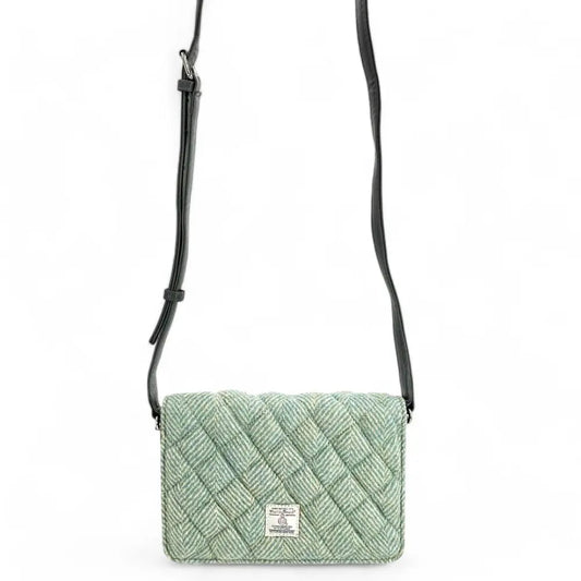 Harris Tweed | Quilt Shoulder Bag | Turquoise