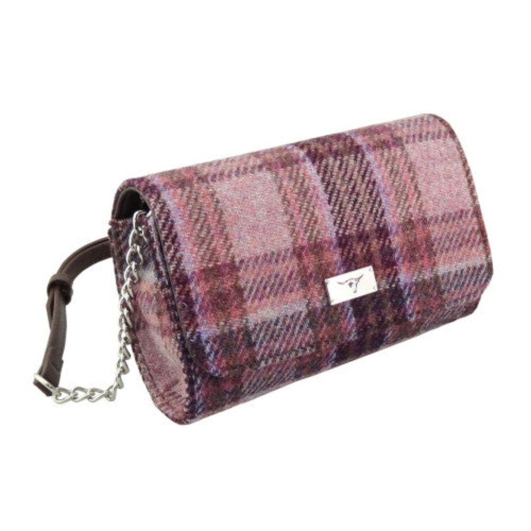 Harris Tweed | Strathy Handbag - Pink/Burgundy Check