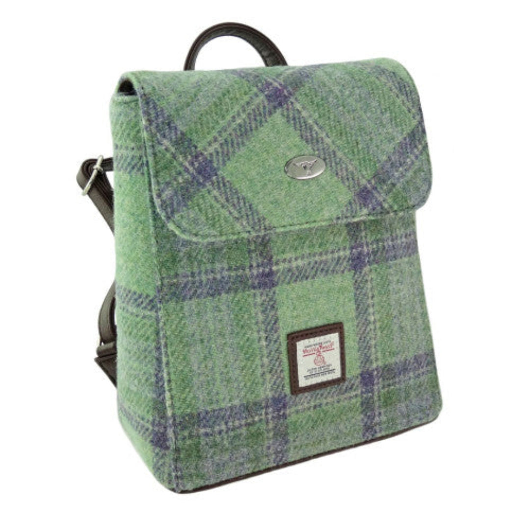 Harris Tweed | Tummel Mini Backpack - Faded Green Stewart