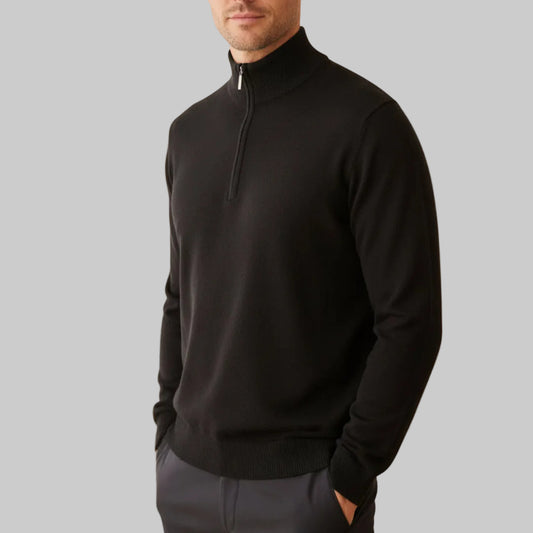 Hawico Plenderleith Cashmere Sweater - Black/Granite