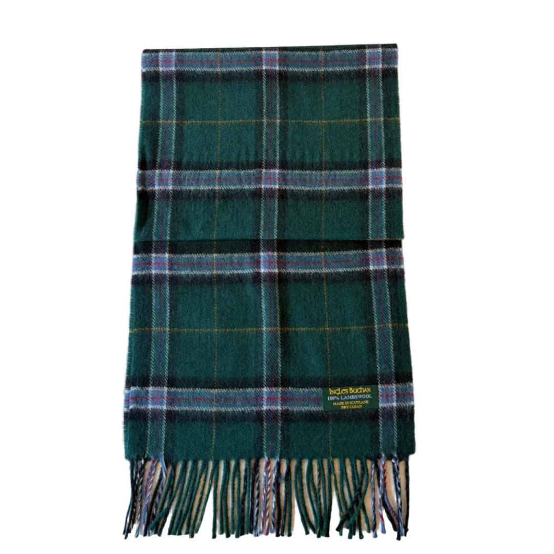 Ingles Buchan | Lambswool Scarf - Celtic Green