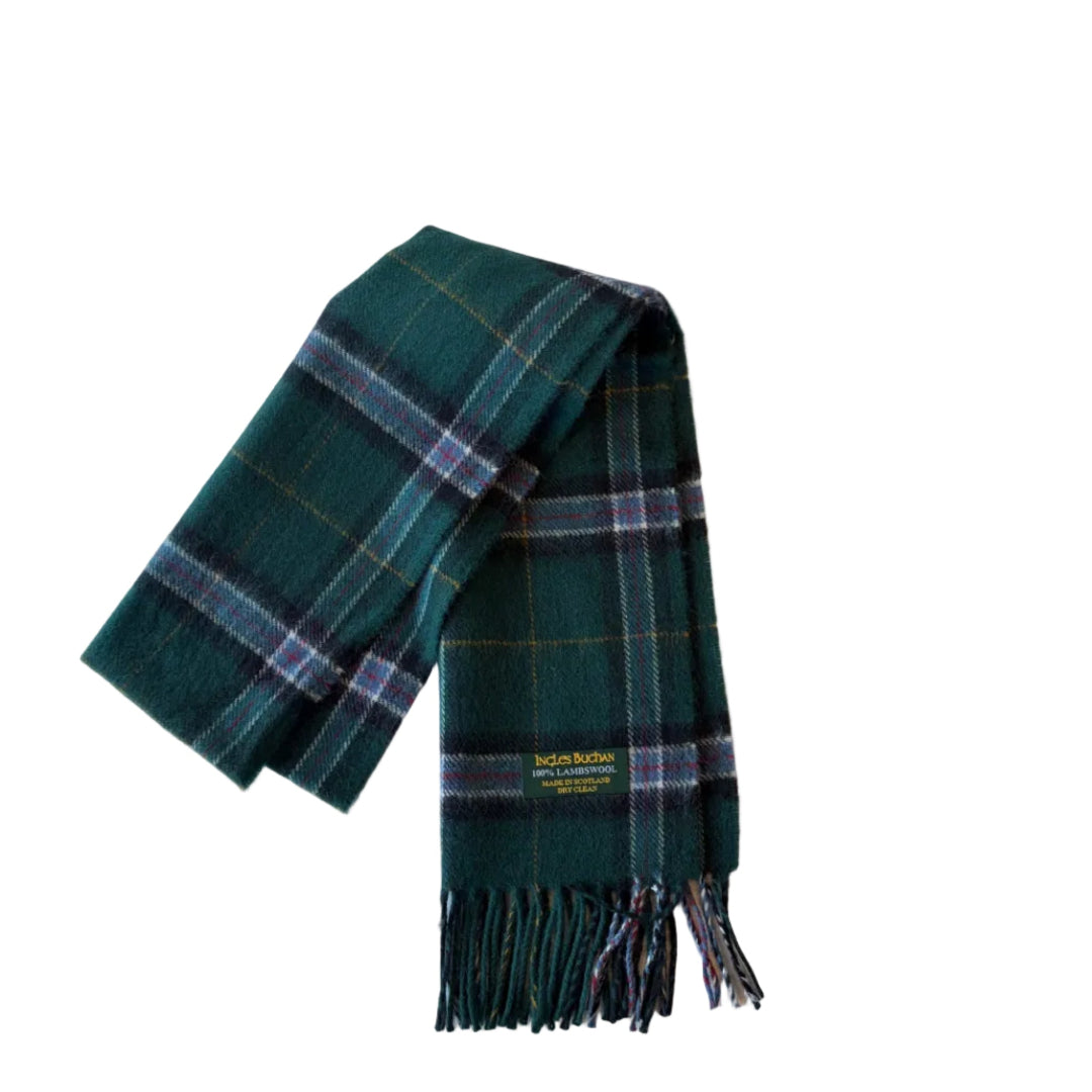 Ingles Buchan | Lambswool Scarf - Celtic Green