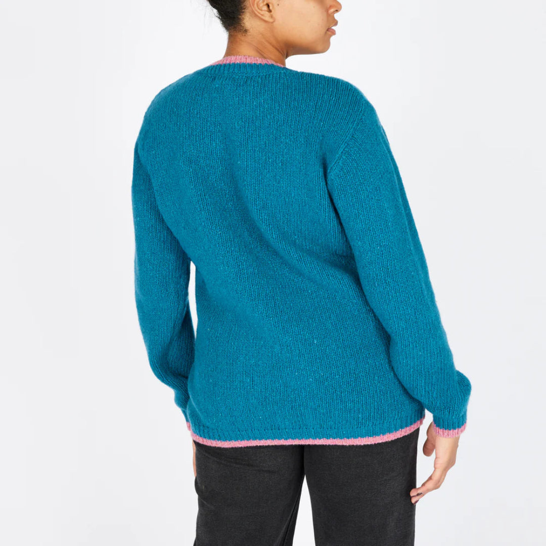 IrelandsEye | Slaney Crewneck Sweater - Teal Harbour