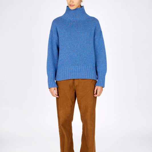 IrelandsEye | Paige Funnel Neck Sweater - Marina