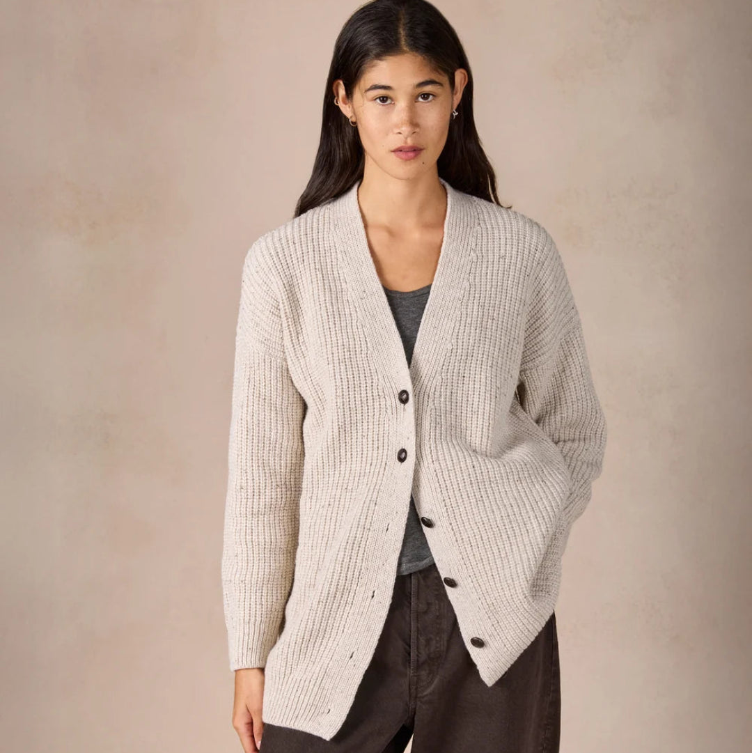 Irelands Eye | Frankie Boyfriend Cardigan - Chalkstone