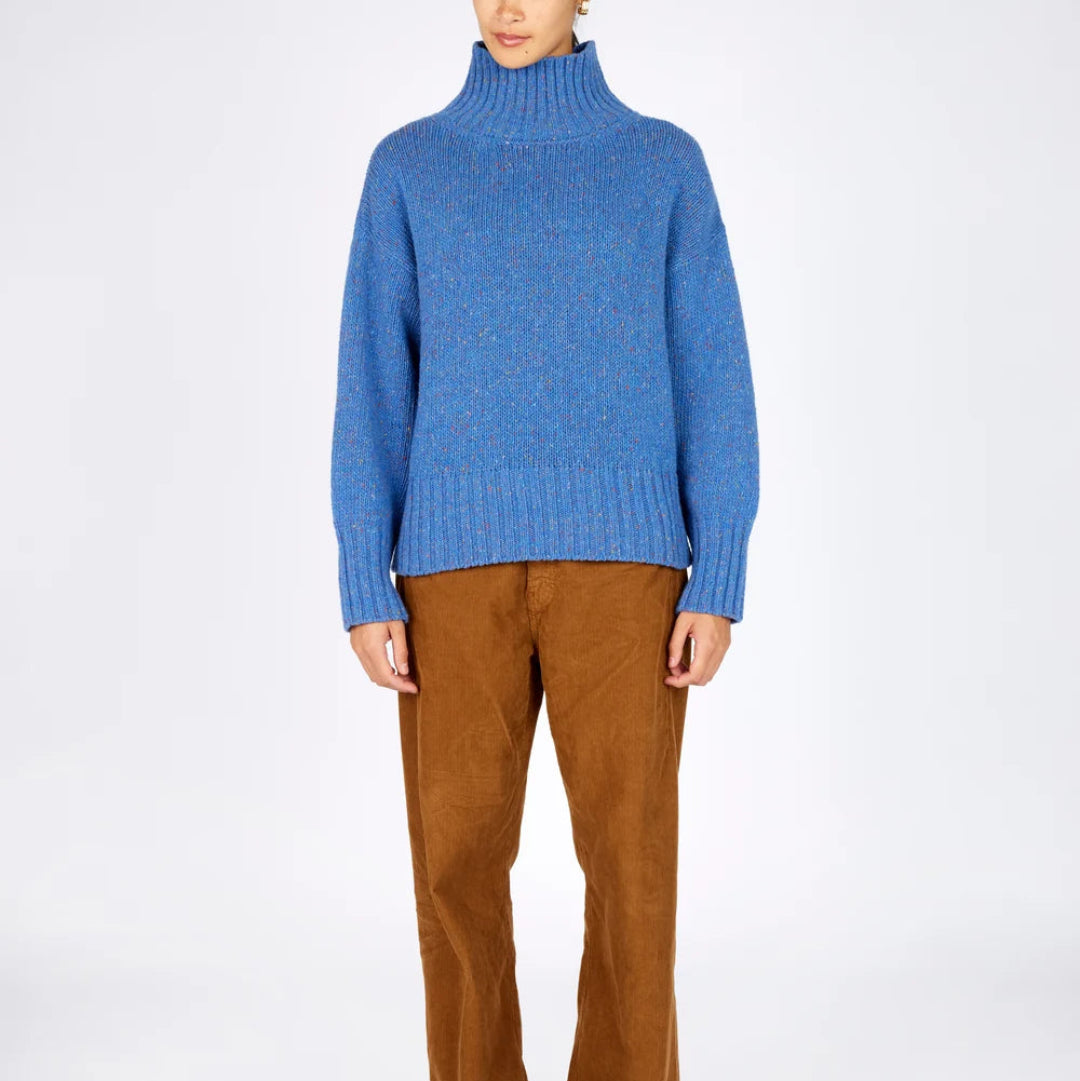 Irelands Eye | Paige Polo Neck Sweater - Marina