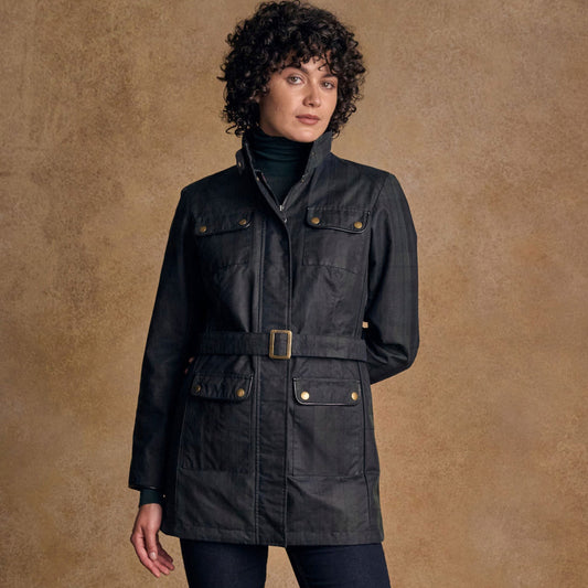 Jack Murphy | Orla Waxed Cotton Jacket - Blackwatch