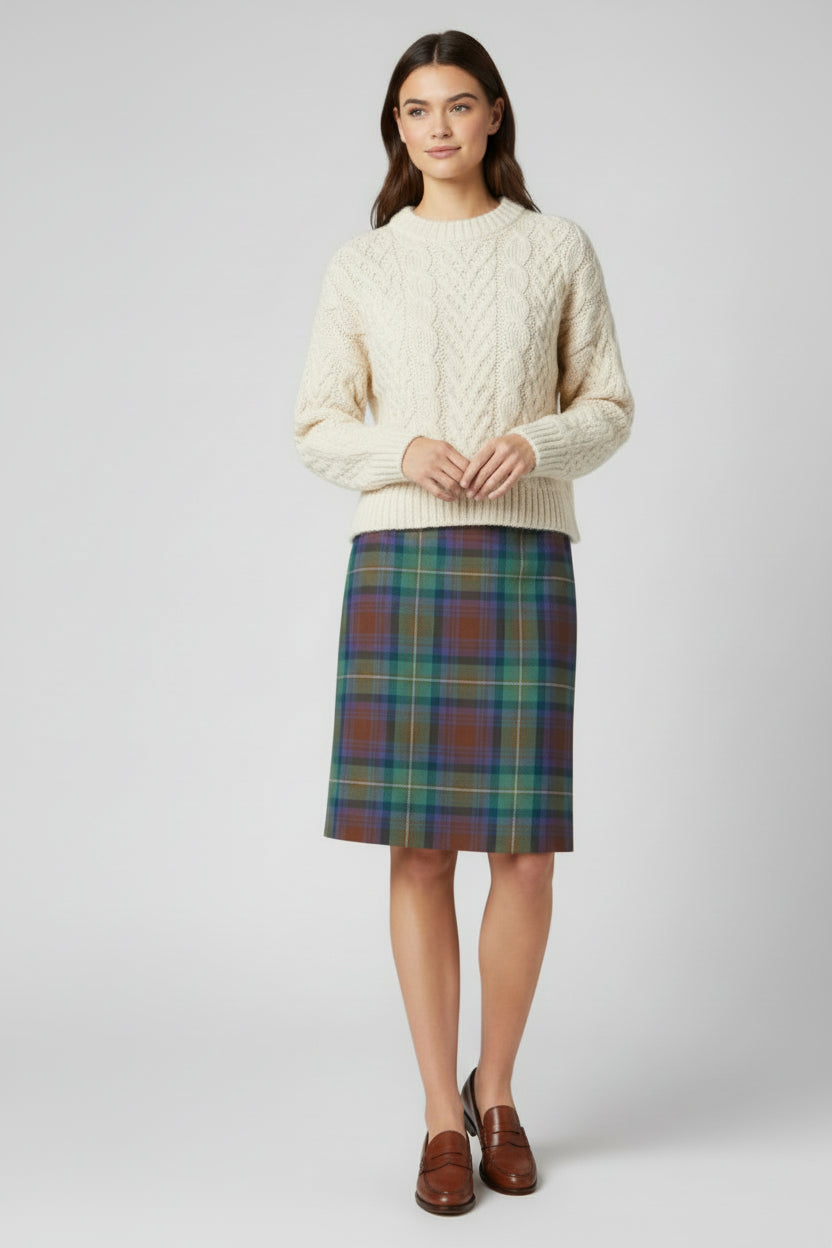 Ladies Tartan Straight Skirt | Made to Order |  Starting From $319
