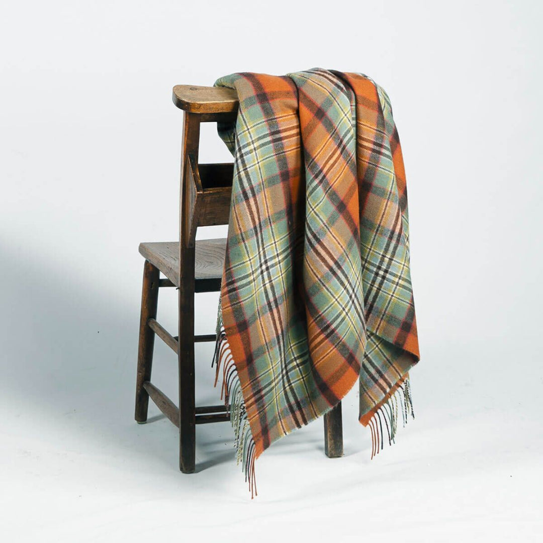 Lochcarron | Tartan Lambswool Blanket - Dundee Old Weathered
