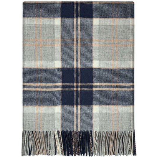 Lochcarron | Tartan Lambswool Blanket - Bannockbane Grey
