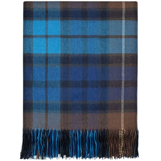 Lochcarron | Tartan Lambswool Blanket - Buchanan Blue