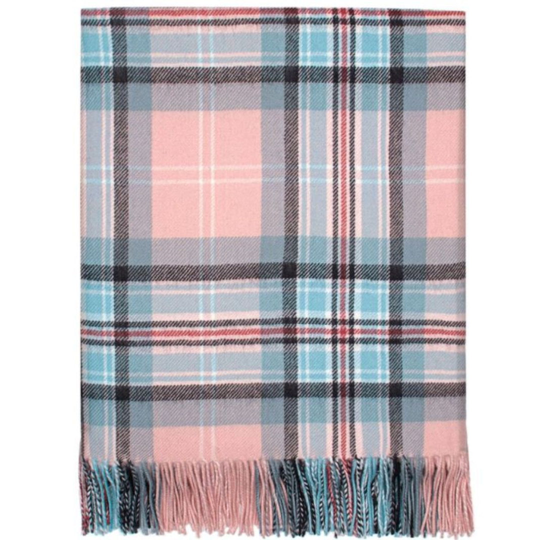 Lochcarron | Tartan Lambswool Blanket - Diana Rose