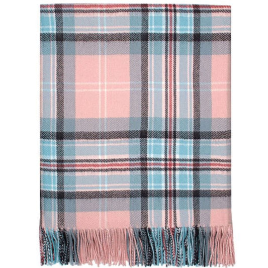 Lochcarron | Tartan Lambswool Blanket - Diana Rose