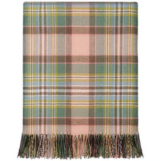 Lochcarron | Tartan Lambswool Blanket - Dundee Rose