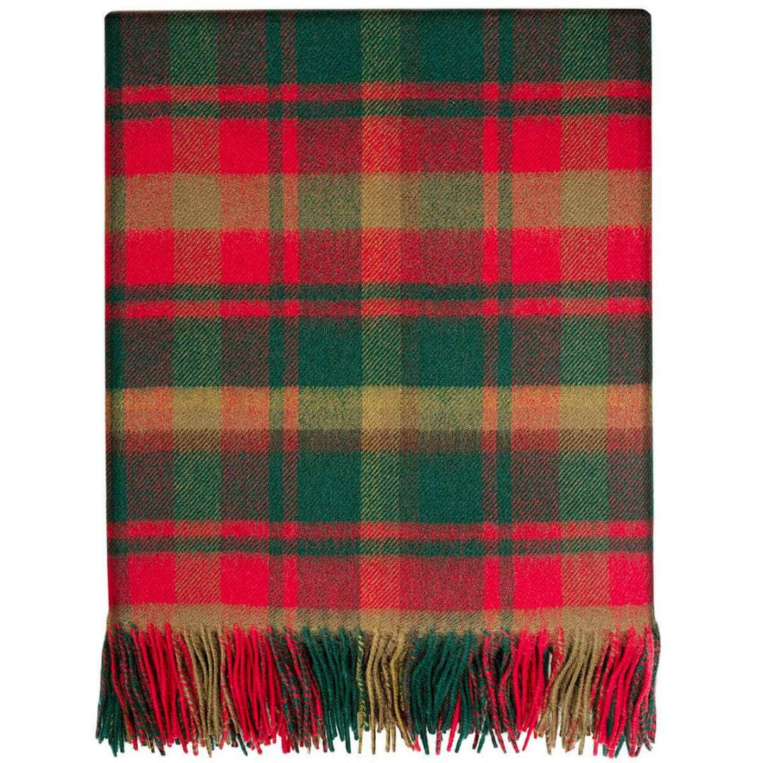 Lochcarron | Tartan Lambswool Blanket - Maple Leaf Canada Tartan