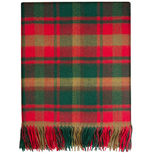Lochcarron | Tartan Lambswool Blanket - Maple Leaf Canada Tartan