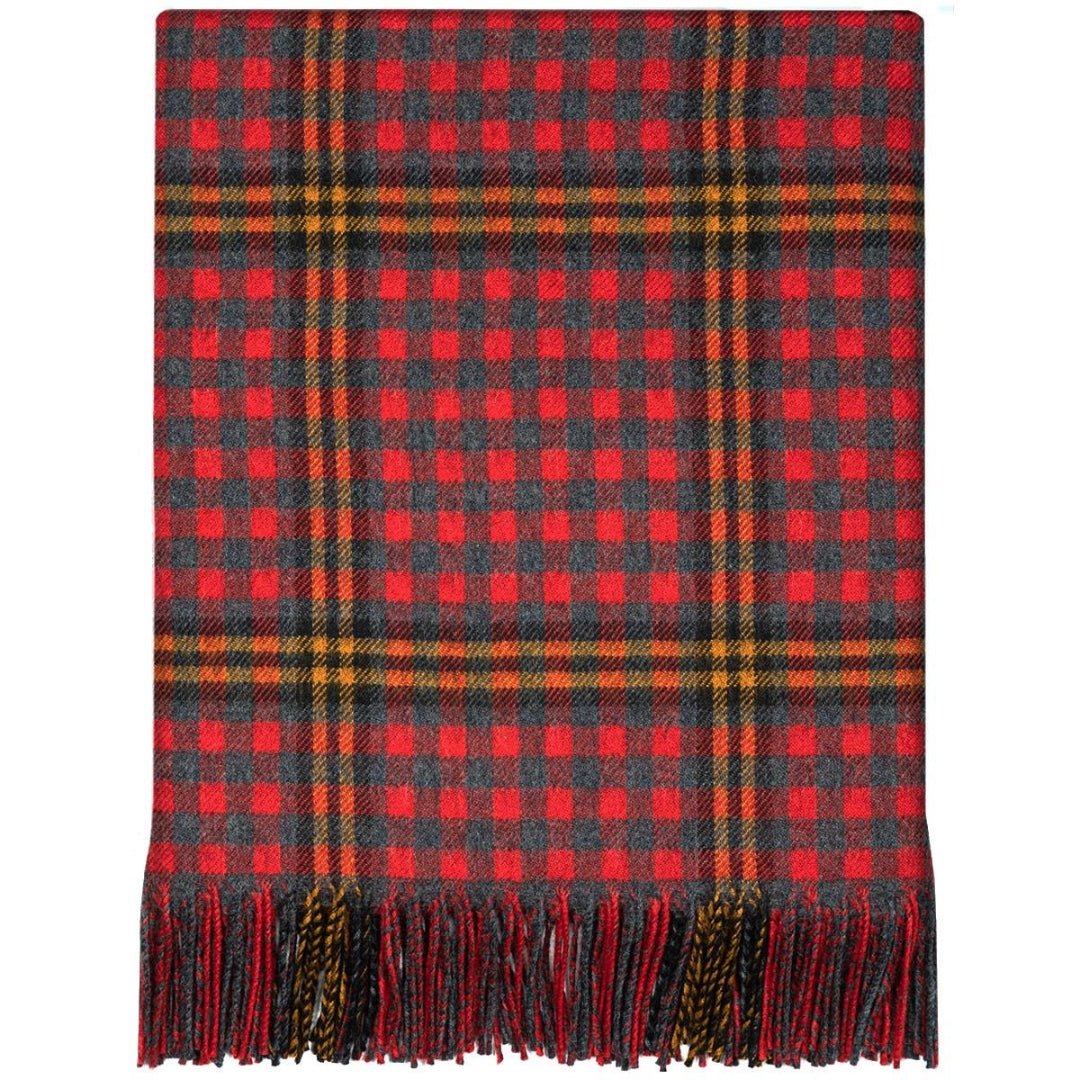 Lochcarron | Tartan Lambswool Blanket - Red Red Rose