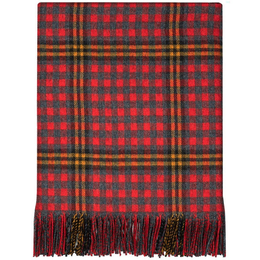 Lochcarron | Tartan Lambswool Blanket - Red Red Rose