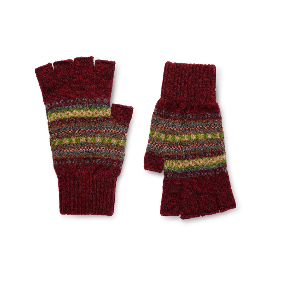 Mackie of Scotland | Kerse Gloves - Fair Isle Maroon
