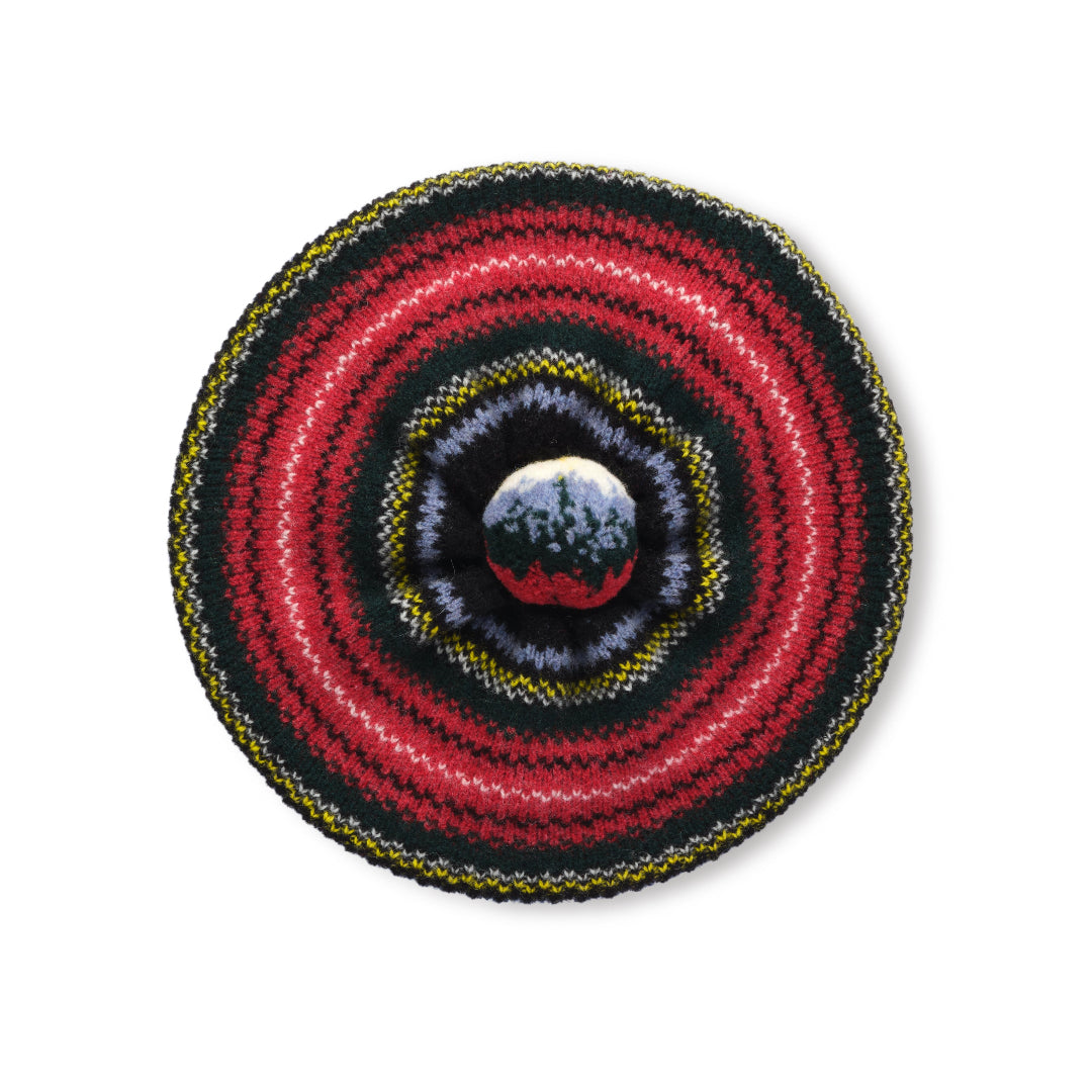 Mackie of Scotland | Tartan Beret with Pom - Black Stewart