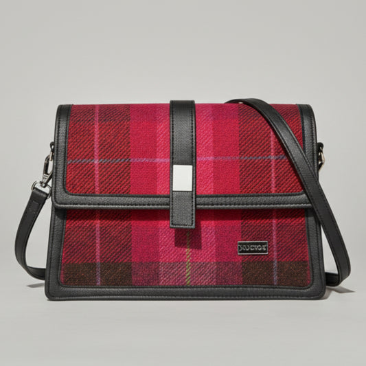 Mucros Aoife 223 Tweed Handbag Pink Plaid