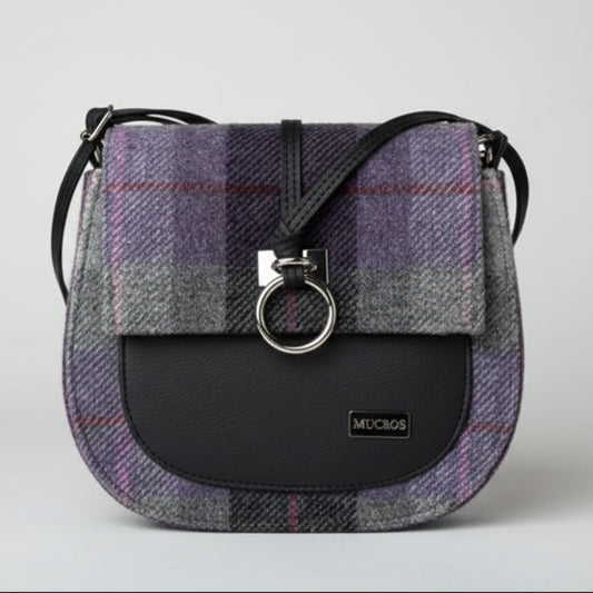 Mucros Tweed Handbag 38 Purple 