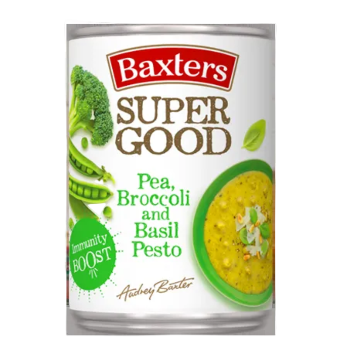 Baxters | Super Good Pea, Broccoli & Basil Pesto Soup 400g