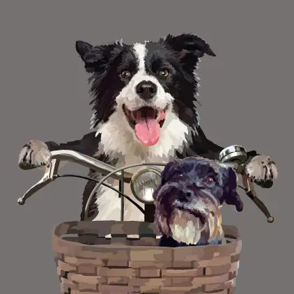 Periodic Society Bicycle & Basket Greeting Card Blank