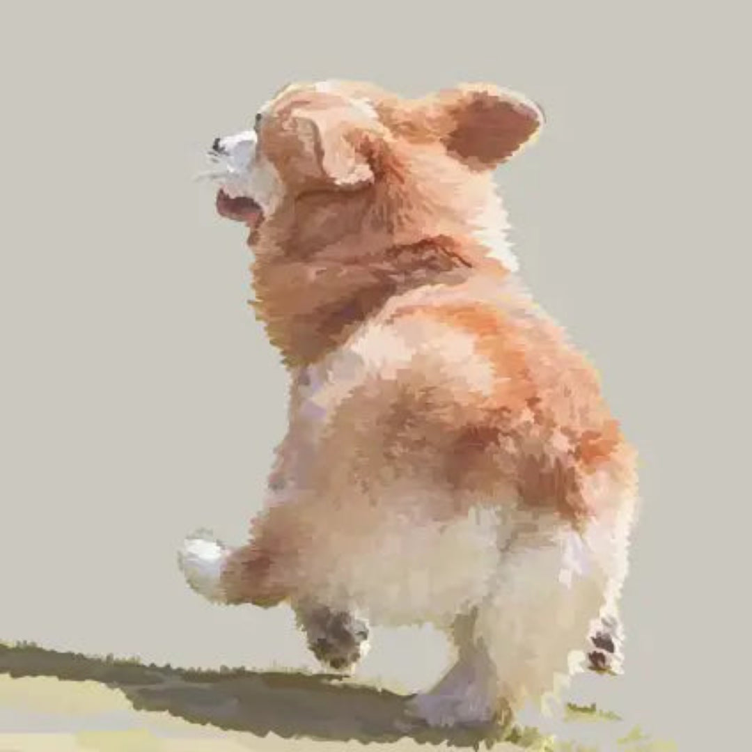 Periodic Society Corgie Greeting Card