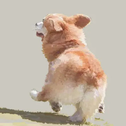 Periodic Society Corgie Greeting Card