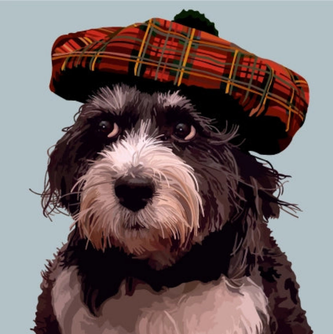 Periodic Society Pooch in a Hat Greeting Card