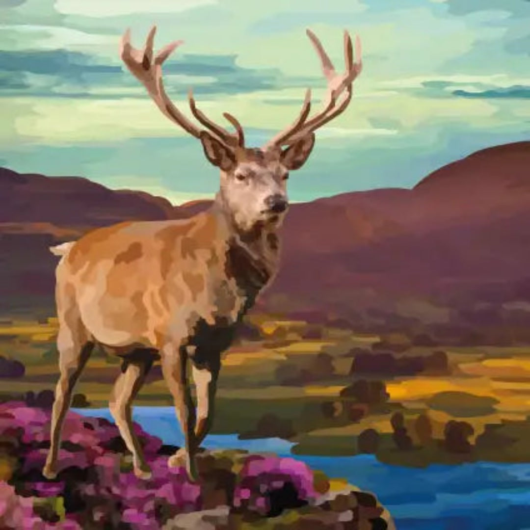 Periodic Society | Stag Hills Heather Greeting Card