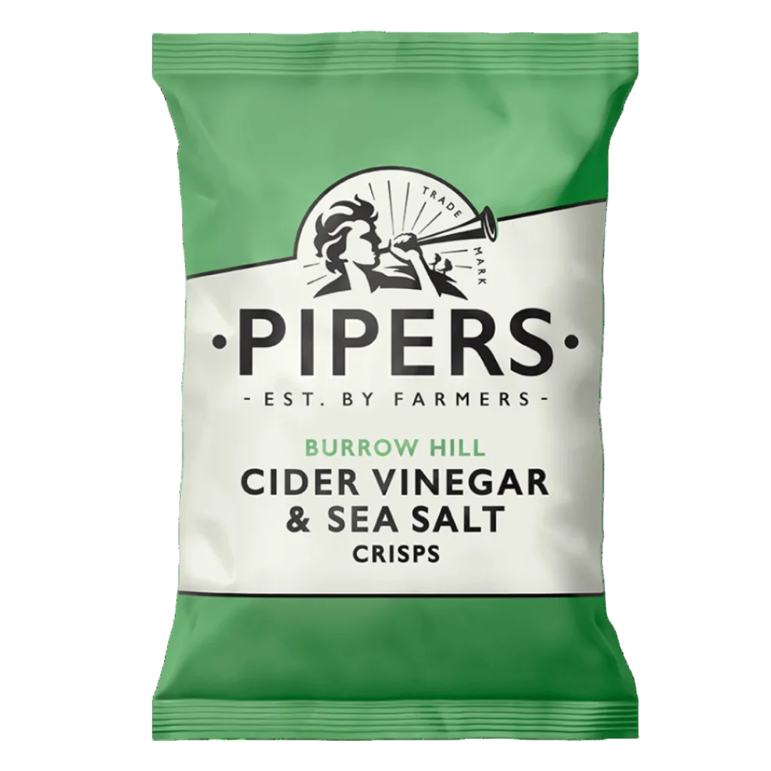 Pipers | Cider Vinegar & Sea Salt Crisps | 150 G